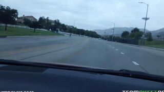 Снял красивую телку в кафе