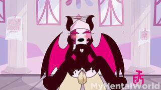 Юный Японский чертёнок скачет на белом большом члене